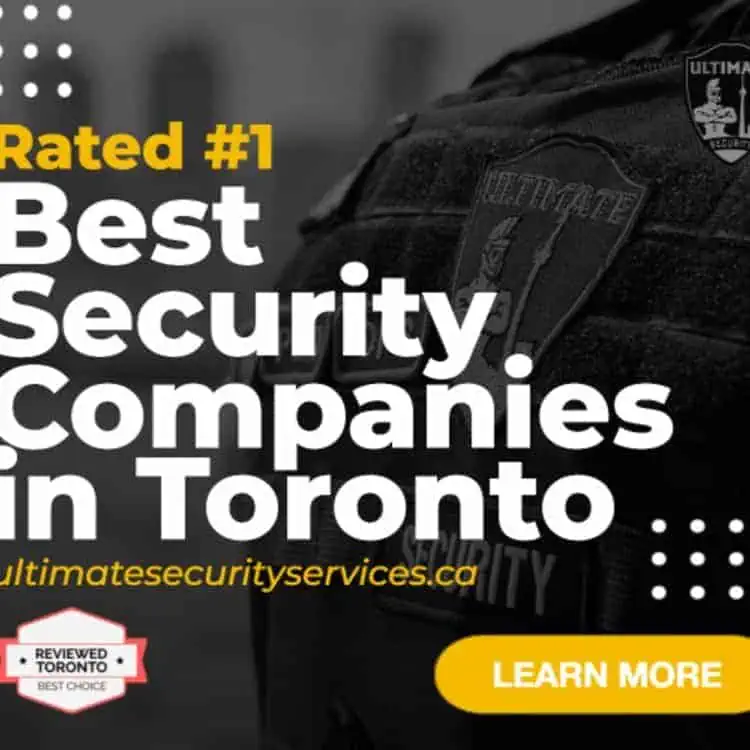 Rated 1 best security guard company in Toronto.